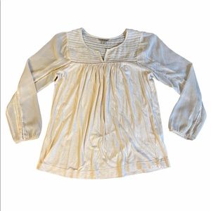 2/$25 Lucky Brand Boho Top Off White Size S